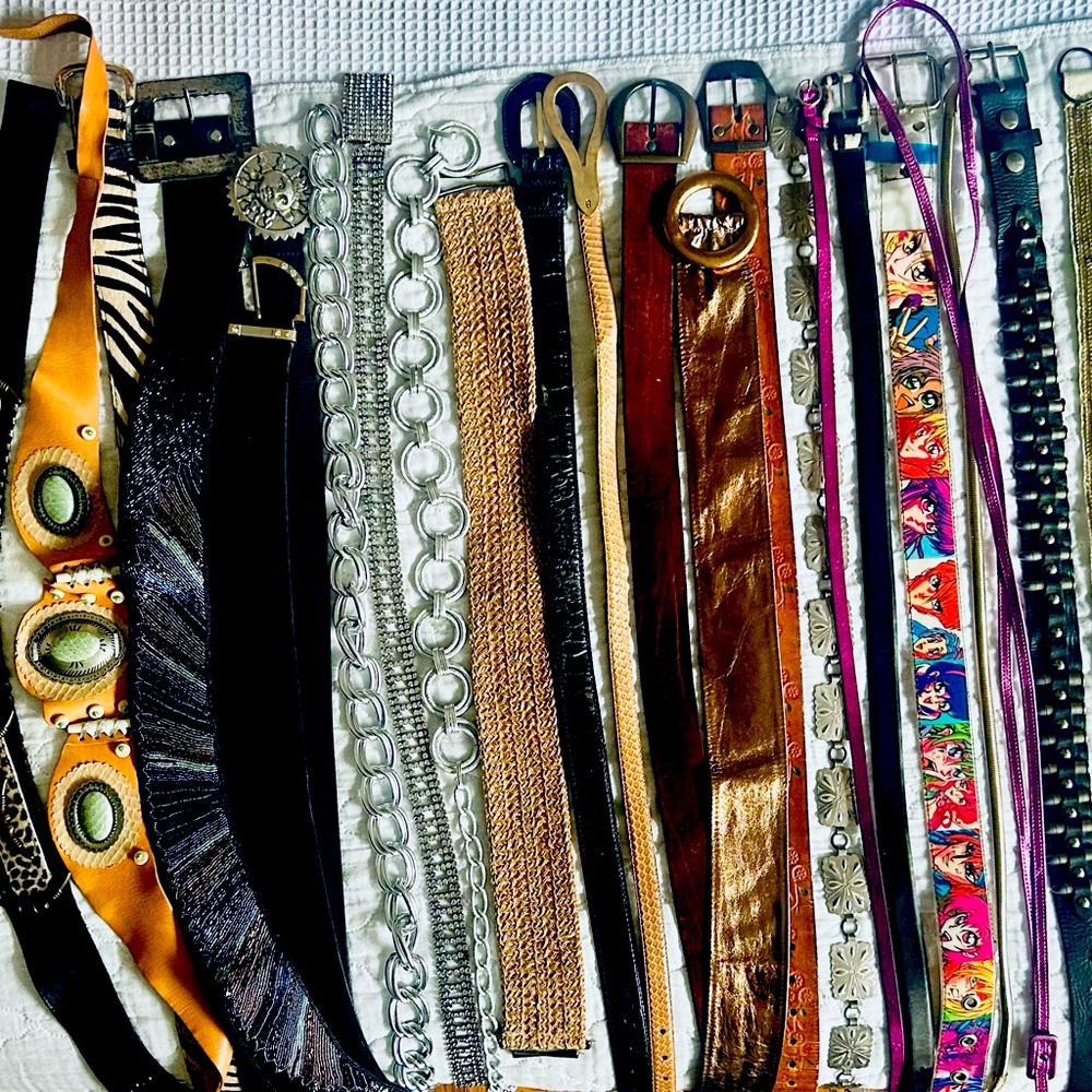 Stylish Women's Belt Collection - Black, Gold, Silver, Brown